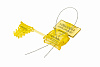 Номерная пластиковая пломба-защёлка Эксперт-М УФ (желтый)